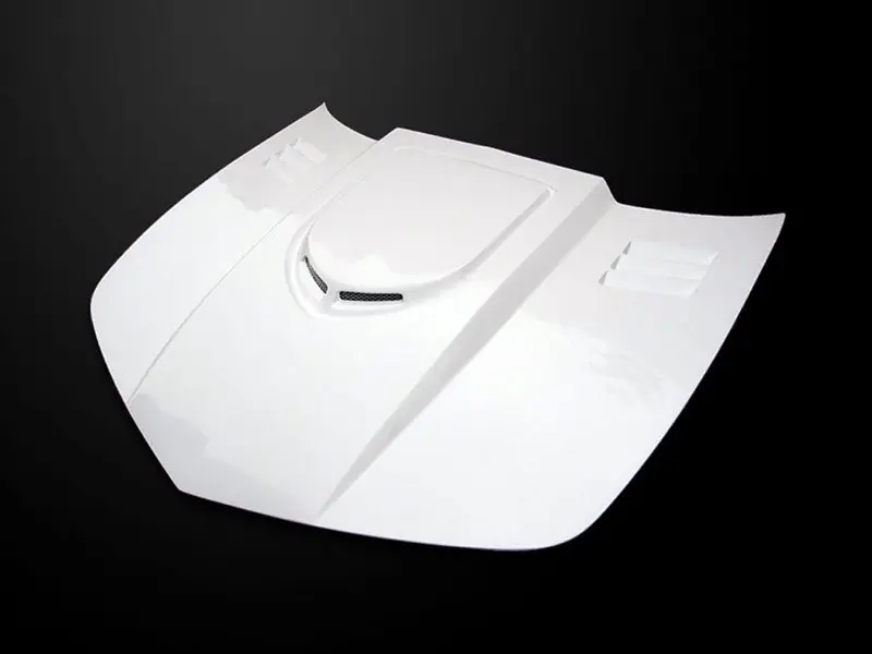 AmeriHood Type-TR Functional Heat Extractor Ram Air Hood, Fiberglass :: 2014-2015 Camaro V6 Handmade