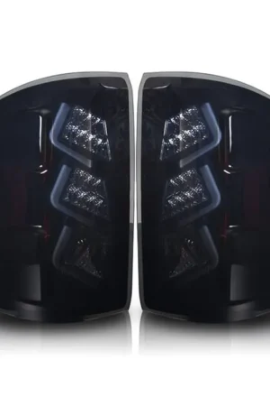 Secure Checkout Winjet LED Taillights, Black Housing, Smoked Lens :: 2014-2015 GMC Sierra 1500