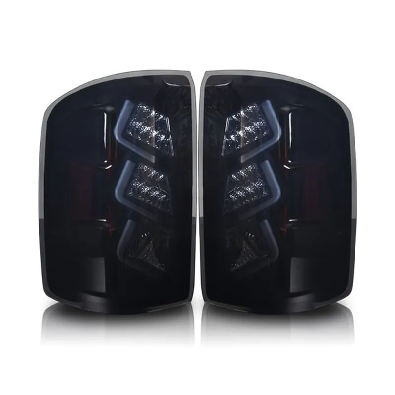 Secure Checkout Winjet LED Taillights, Black Housing, Smoked Lens :: 2014-2015 GMC Sierra 1500