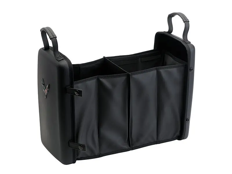Instant Buy Chevrolet Collapsible Cargo Organizer w/ Crossed Flags Logo :: 2020-2025 C8 Corvette