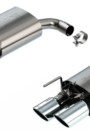 Worldwide Shipping Borla 2.5" S-Type Axle-Back Exhaust System w/ 4" Dual Polished Tips :: 2024-2026 Ford Mustang GT w/ Active Exhaust
