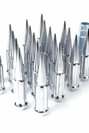 Hot Picks Gorilla Spike Lug Nuts, 12mm x 1.5, Chrome :: 2005-2019 Corvette