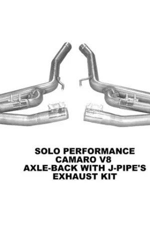 Solo-Performance Axle-Back Exhaust w/J-Pipes ::2010-2015 Camaro SS Reduced Price