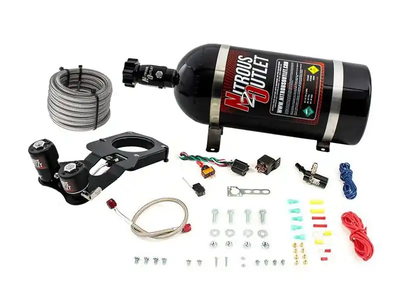 High Quality Nitrous Outlet Hardline Plate System, 10lb Bottle :: 2014-2018 Silverado & GMC Sierra 1500 5.3L