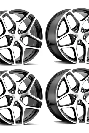 Exclusive FR 27F Z28 Replica Wheel Set, Black Machine Face, 20x10 & 20x11 :: 2010-2024 Camaro