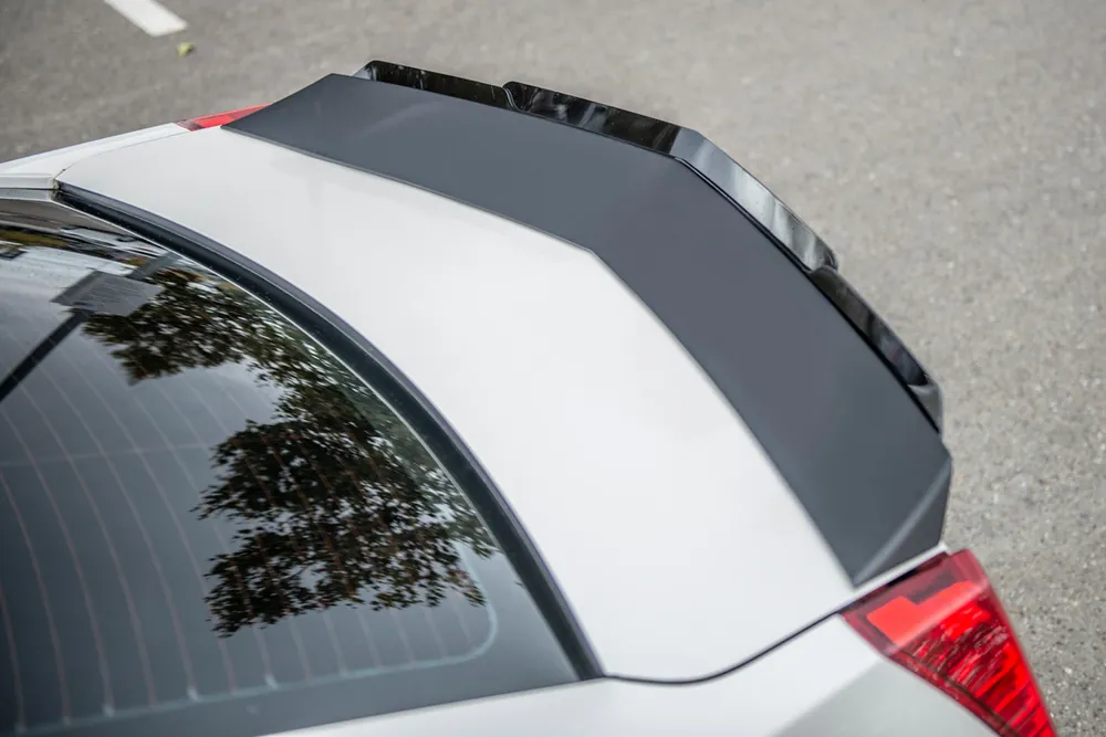 Budget Cadillac CTS-V Boomerang Style Rear Spoiler w/Wickerbill, Unpainted :: 2009-2015 Cadillac CTS-V