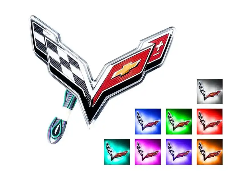 Order Now Oracle Illuminated Rear Emblem, Dual Intensity, Red :: 2014-2019 C7 Corvette - Clearance