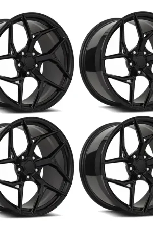 Buy Today MRR F10 Wheel Set, Gloss Black, 19x8.5 & 20x11 :: 2020-2026 C8 Corvette