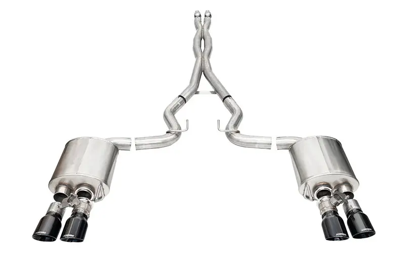 Corsa 3" Xtreme Cat-Back Exhaust w/ 4" Quad Black PVD Tips :: 2024-2026 Ford Mustang GT w/ Active Exhaust Editor’s Pick