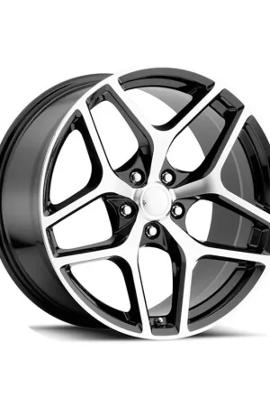 FR 27F Z28 Replica Front Wheel, Black Machine Face, 20x9 :: 2010-2024 Camaro Affordable