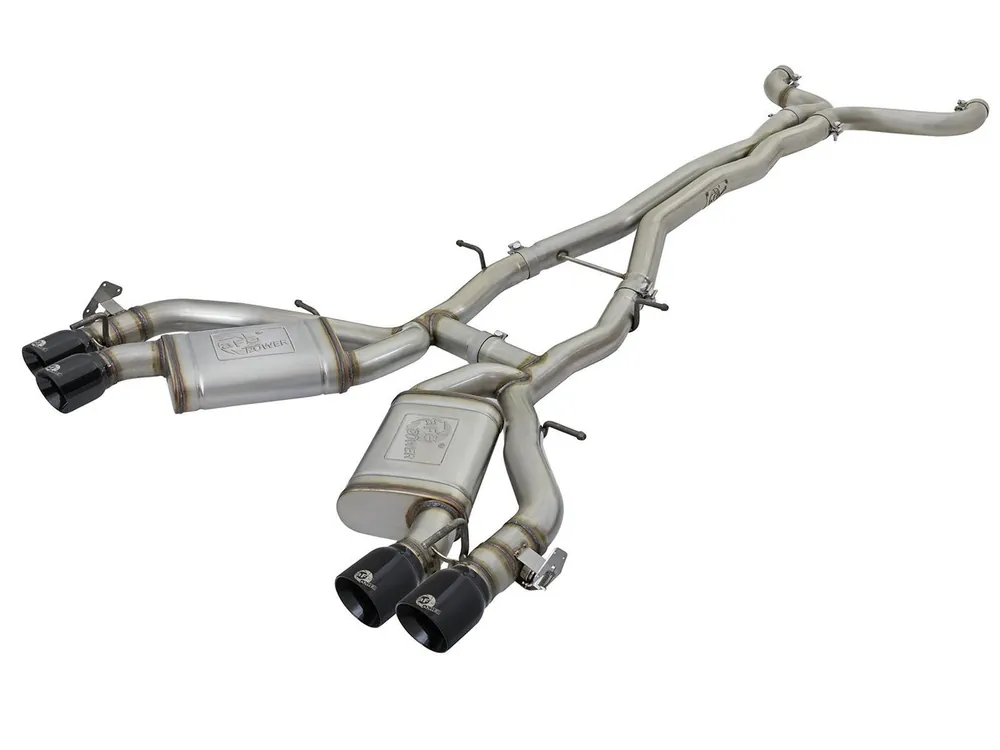 aFe Power MACH Force-Xp 3 IN 304 Stainless Steel Cat-Back Exhaust System, Black Tips :: 2016-2024 Camaro SS & ZL1 Bargain