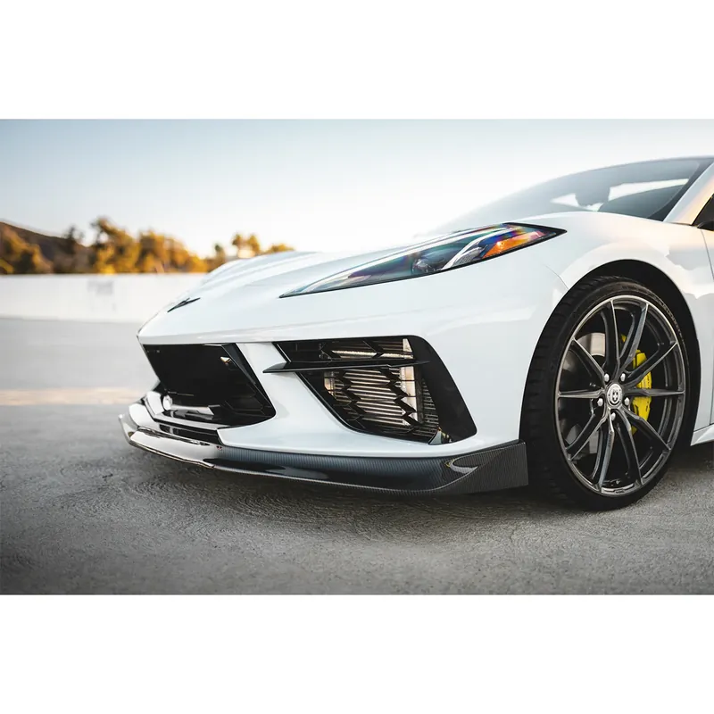 Best Price StreetHunter Front Lip Splitter, Carbon Fiber :: 2020-2025 Corvette Stingray