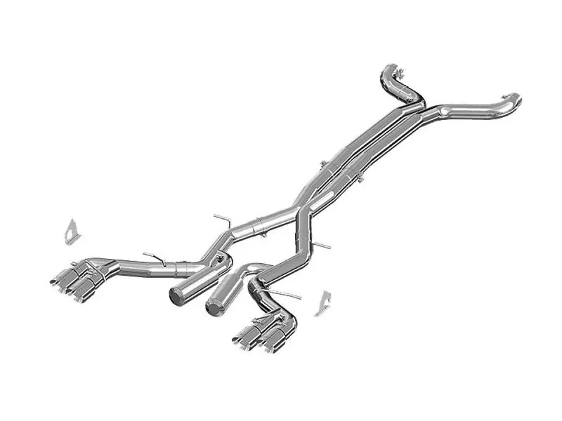 MBRP Armor Plus 3" Dual Cat-Back Exhaust System w/ 4" Quad Tips, T409 Stainless Steel :: 2016-2024 Camaro SS Manual Coupe, ZL1 Coupe Reduced Price