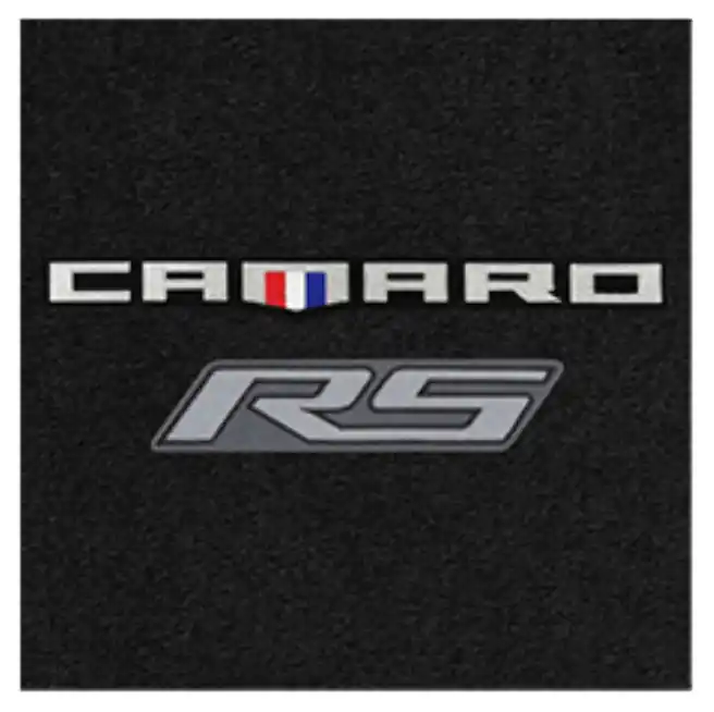 Lloyd Ultimat Trunk Mat, Black Mat w/ Silver Camaro RS Logo :: 2016-2024 Camaro Coupe High Quality