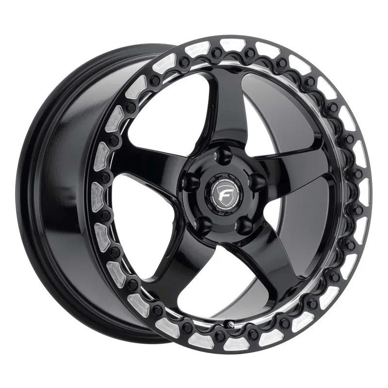 Best Price Forgestar D5 Beadlock Rear Wheel, 17x10, Gloss Black Machined :: 2010-2024 Camaro