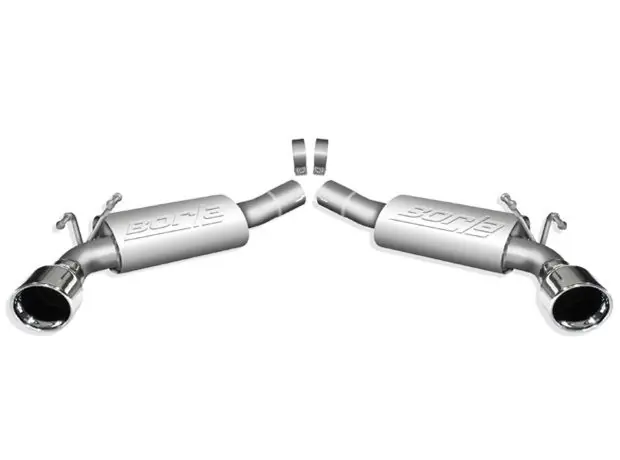 Brand New Borla 2.5" Touring Axle-Back Exhaust System w/ 4.5" Dual Polished Tips :: 2010-2013 Camaro SS w/o Ground Effects Package