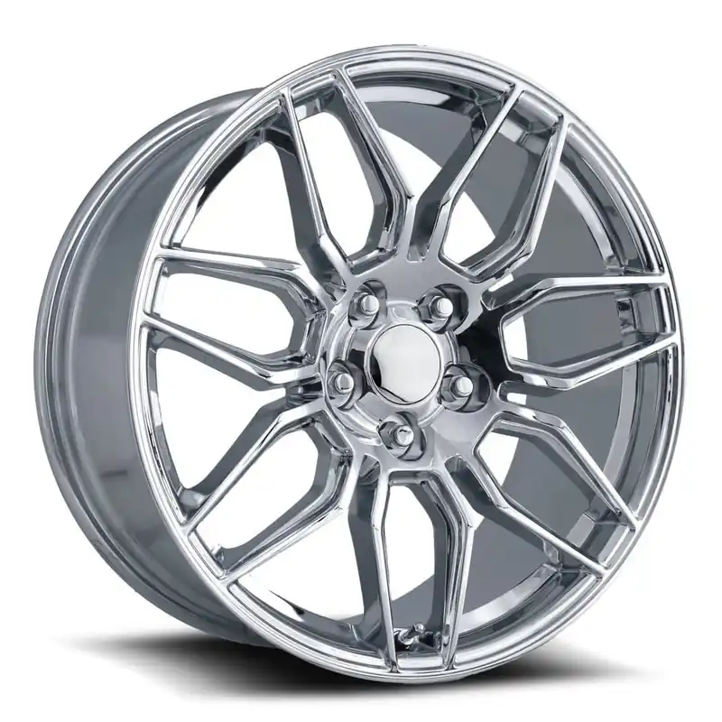 FR 401F C8 Z06 Replica Front Wheel, Chrome, 19x8.5 :: 2005-2019 Corvette Stingray Order Now