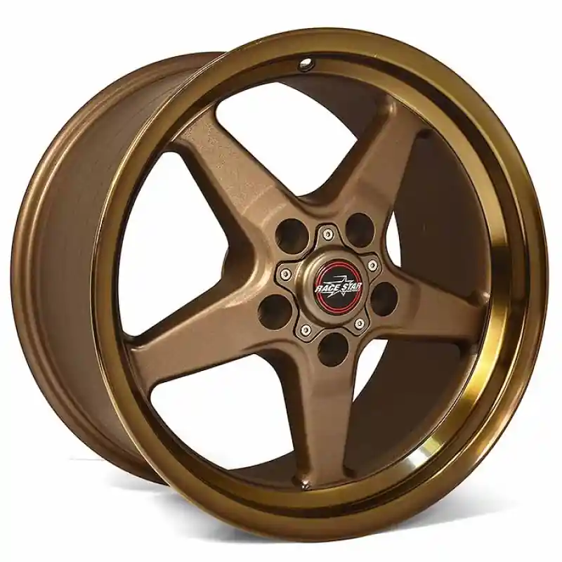 Professional Grade Race Star 92 Drag Star Rear Wheel, 17x9.5", Bronze :: 2010-2024 Camaro, 2006-2013 Corvette & 2011-2014 Cadillac