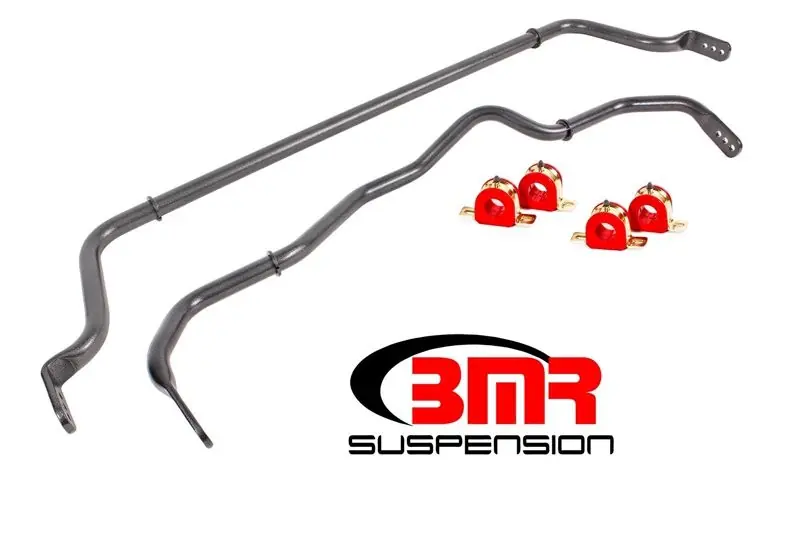 BMR Front & Rear Adjustable Sway Bars w/ Bushings, Black Hammertone:: 2016-2024 Camaro SS Coupe Time-Limited
