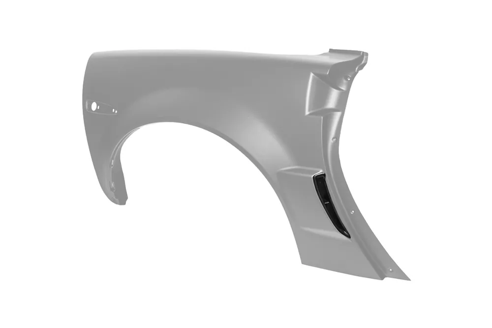 C6 Corvette ZR1-Style Widebody Conversion Rear Side Fender Vents, Unpainted :: 2005-2013 C6 Corvette Same Day Shipping