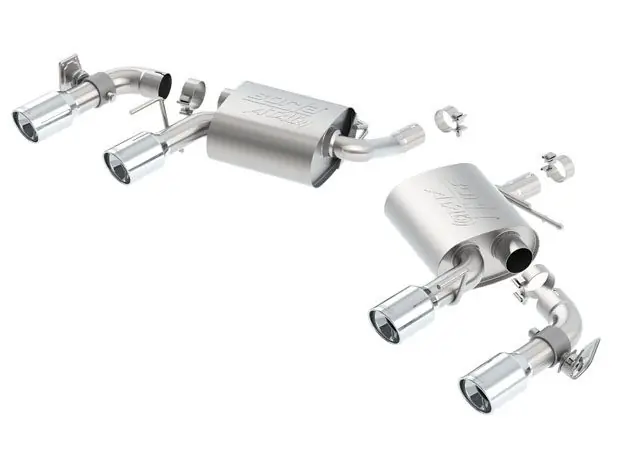 Buy Online Borla 2.25" ATAK Axle-Back Exhaust System w/ 4.5" Quad Polished Tips :: 2016-2024 Camaro V6 w/ NPP Valves