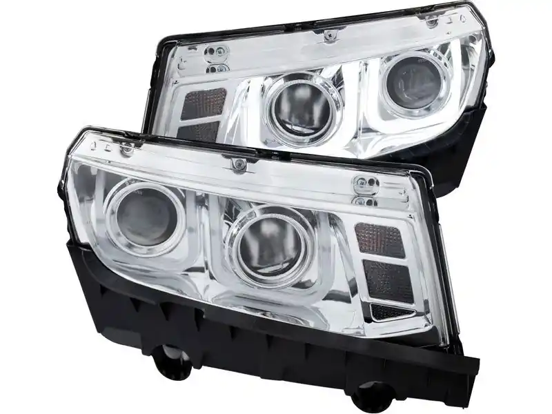 ISC Projector Headlights w/"U" Shaped DRL, Chrome :: 2014-2015 Camaro Non-RS Time-Limited