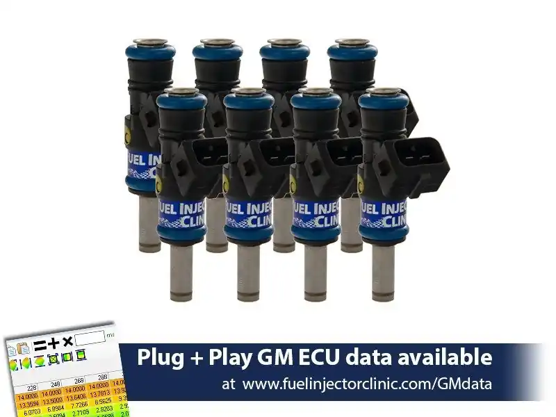 Get Yours Fuel Injector Clinic 130lb Injectors (Set of 8) :: 2006-2013 Corvette & 2010-2015 Camaro SS, ZL1 & Z28