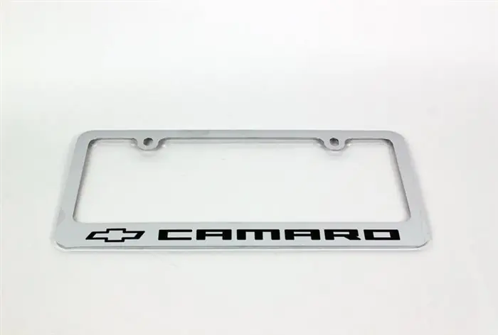 Factory Price Elite "Camaro Bowtie" License Plate Frame, Chrome :: 2010-2024 Camaro