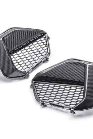 Anderson Composites Front Bumper Inserts, Carbon Fiber :: 2024-2025 Ford Mustang GT Wholesale