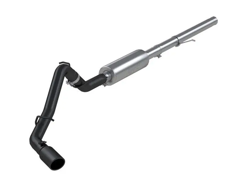 MBRP Armor BLK 3" Cat-Back Exhaust System w/ Single Side Exit, Black Coated :: 2014-2018 Silverado & GMC Sierra 1500 4.3L, 5.3L Direct From Manufacturer