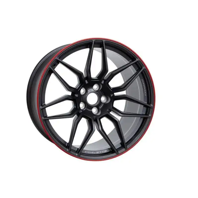 GM Forged Aluminum Spider-Design Rear Wheel, Satin Graphite, 21x13 :: 2023-2025 C8 Corvette Z06 Direct From Manufacturer