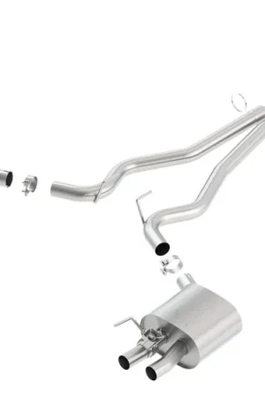 Borla 2.75" ATAK Cat-Back Exhaust System, Reuse Factory Tips :: 2015-2020 Ford Mustang Shelby GT350 Premium