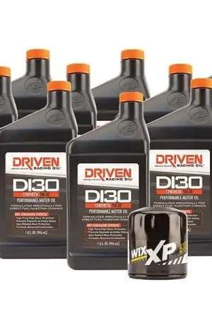 Driven Racing Oil Change Kit w/ 10 Quarts of DI30 5W-30 Synthetic Oil & Wix XP Filter :: 2016-2024 Camaro SS ZL1, 2015-2019 Corvette ZR1 Z06 Grand Sport & 2016-2019 Cadillac CTS-V Fan Favorite