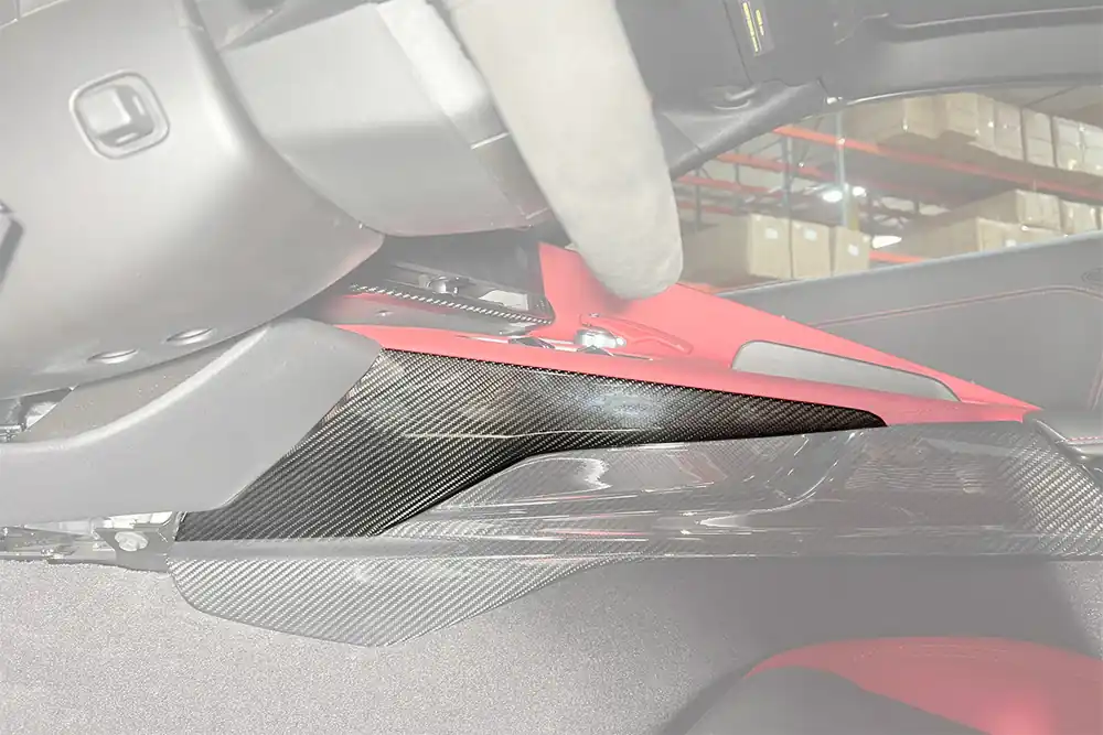 C8 Corvette Center Console Side Upper Trim Vent Cover, Carbon Fiber :: 2020-2025 Corvette C8 Direct From Manufacturer