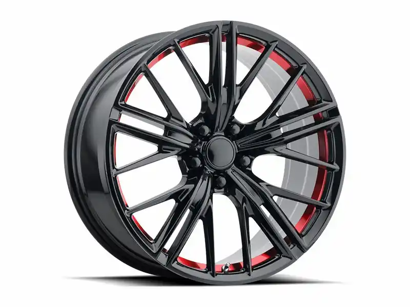Next Day Delivery PR194 2017 ZL1 Replica Front Wheel, Gloss Black Red Machined, 20x10:: 2010-2024 Camaro