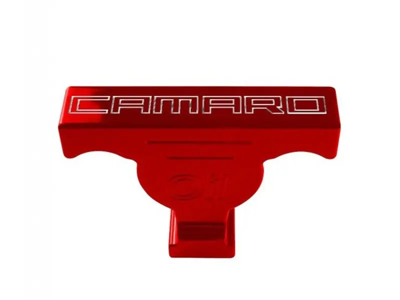 American Brother Designs Dip Stick Handle Cover, Bowtie Logo :: 2010-2024 Camaro Free Shipping