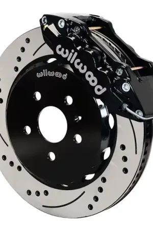 Last Chance Wilwood AERO6 Front Big Brake Kit, Black 6 Piston Calipers, 14.25" Drilled & Slotted Rotors :: 2010-2015 Camaro SS