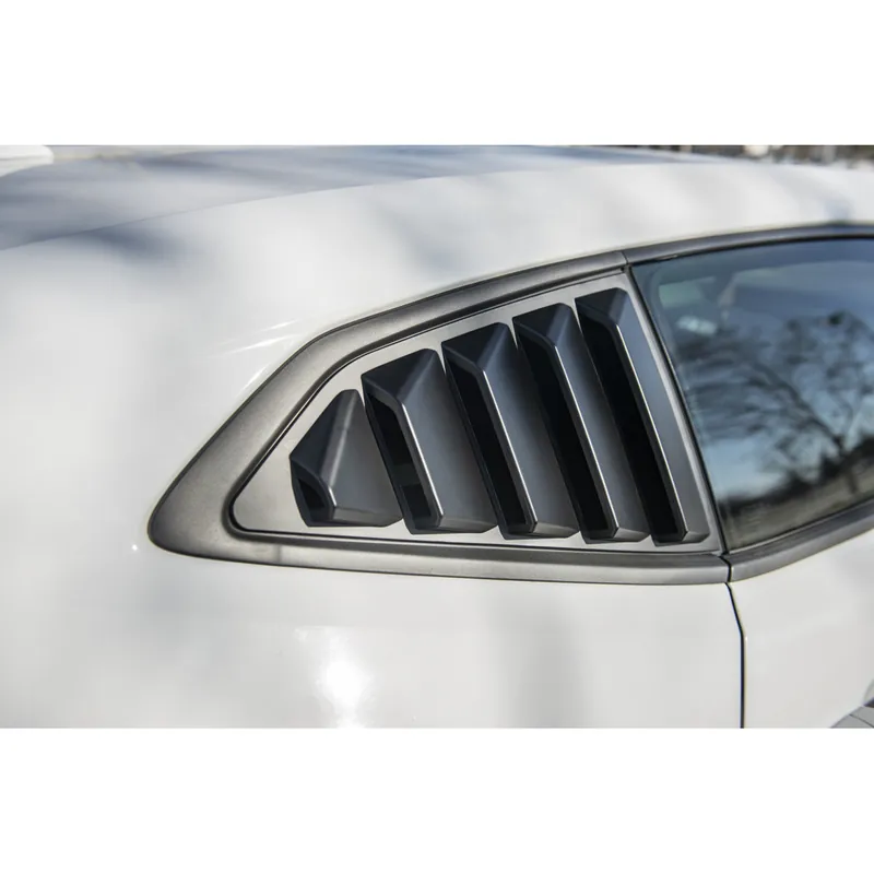 Luxury 6th Gen Camaro Track Style Rear Quarter Window Louver, Unpainted :: 2016-2024 Camaro