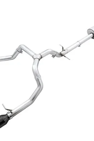 AWE 0FG 3" Cat-Back Exhaust System w/ 5" Dual Diamond Black Tips, Split Rear Exit :: 2019-2026 Silverado & GMC Sierra 1500 5.3L Worldwide Shipping