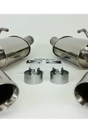 Seasonal Sale MRT 2.5" Version 2 Axle-Back Exhaust System w/ 3.5" Dual Polished Tips :: 2010-2015 Camaro V6 3.6L