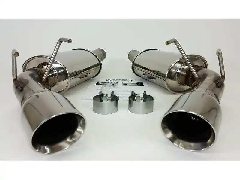Seasonal Sale MRT 2.5" Version 2 Axle-Back Exhaust System w/ 3.5" Dual Polished Tips :: 2010-2015 Camaro V6 3.6L
