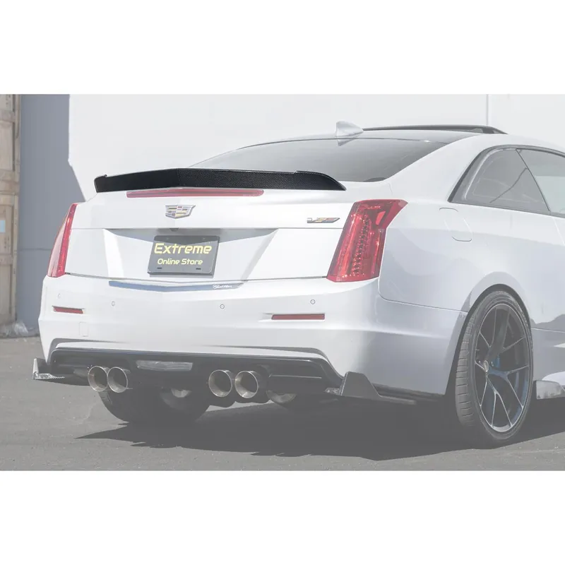 Cadillac ATS-V Rear Trunk Lid Wing Spoiler, Carbon Fiber :: 2016-2019 ATS-V Coupe Bargain