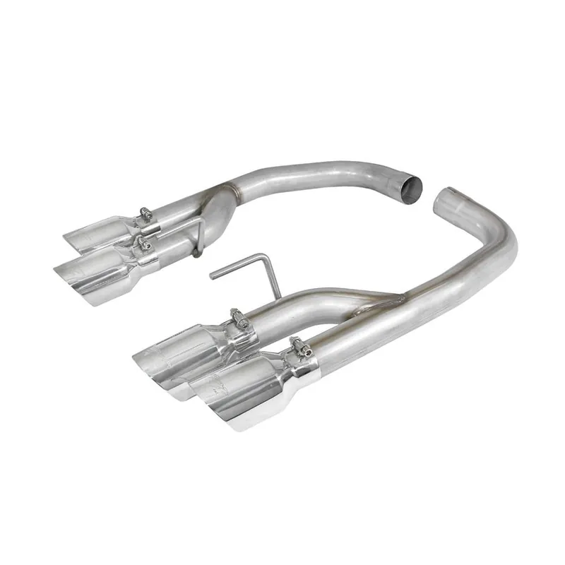 Save Now MBRP Armor Pro Race 2.5" Axle-Back Exhaust System w/ 4" Quad Polished Tips :: 2018-2023 Ford Mustang GT w/ Non-Active Exhaust
