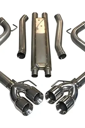 Popular MRT 3" Extreme Cat Back Exhaust w/ DMS & 4" Quad Polished Tips :: 2018-2023 Ford Mustang GT w/ Non-Active Exhaust