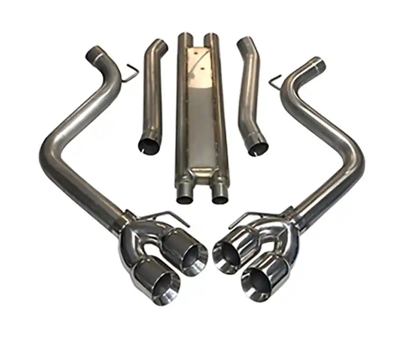 Popular MRT 3" Extreme Cat Back Exhaust w/ DMS & 4" Quad Polished Tips :: 2018-2023 Ford Mustang GT w/ Non-Active Exhaust