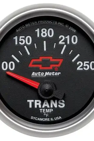 Autometer Air-Core Transmission Temperature Gauge, Red Bowtie, 2 1/16", 100-250 deg :: Price Drop