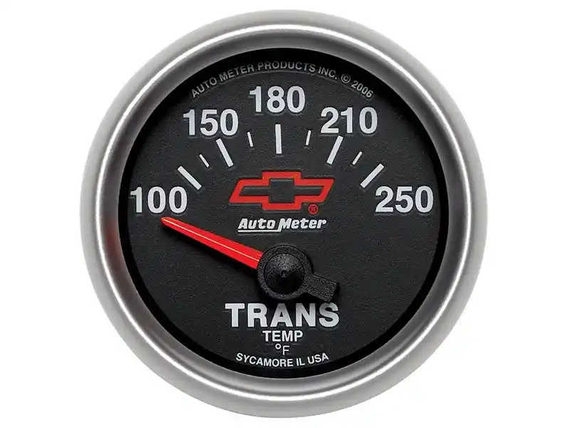 Autometer Air-Core Transmission Temperature Gauge, Red Bowtie, 2 1/16", 100-250 deg :: Price Drop