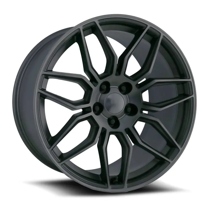 Trusted Brand FR 401F C8 Z06 Replica Rear Wheel, Titanium Machined Face w\\Dark Clear Coat, 20x11 :: 2020-2026 C8 Corvette Stingray