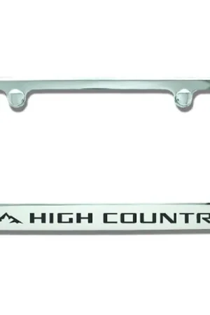 Elite "High Country" License Plate Frame :: 2014-2025 Silverado Bargain