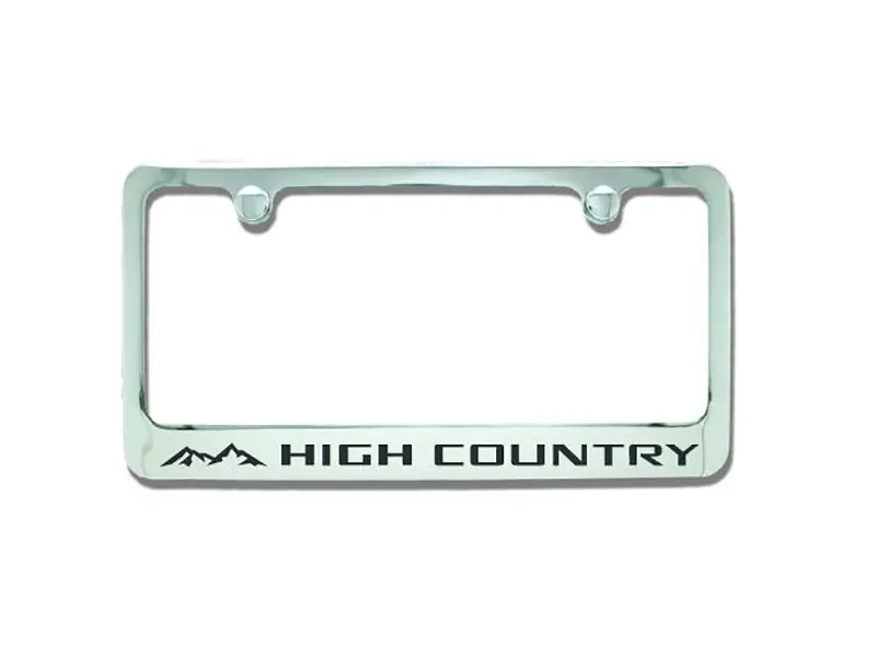 Elite "High Country" License Plate Frame :: 2014-2025 Silverado Bargain